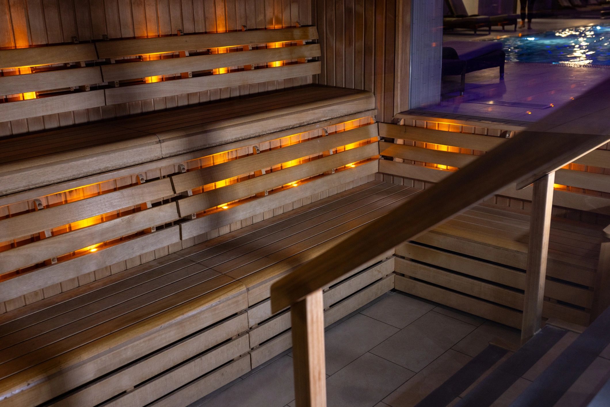 Relaxing spa-like salon interior